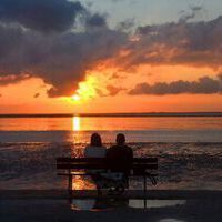 <p>Abendstimmung in Norddeich</p>